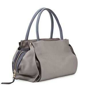 CHLOÉ Large Dree Tote - Pristine Blue-Gray Leather - 2014 Classic